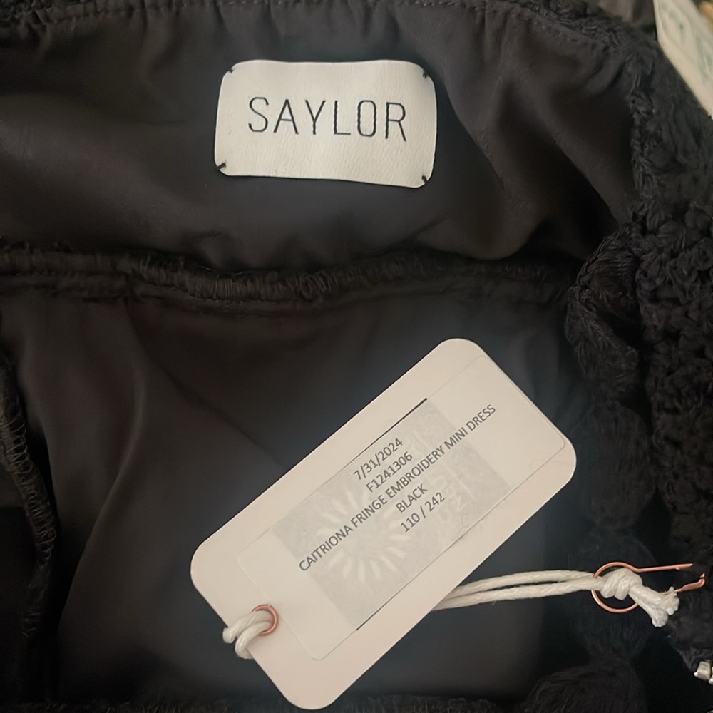 Saylor Caitriona Fringe Embroidery Mini Dress - Picture 6 of 7
